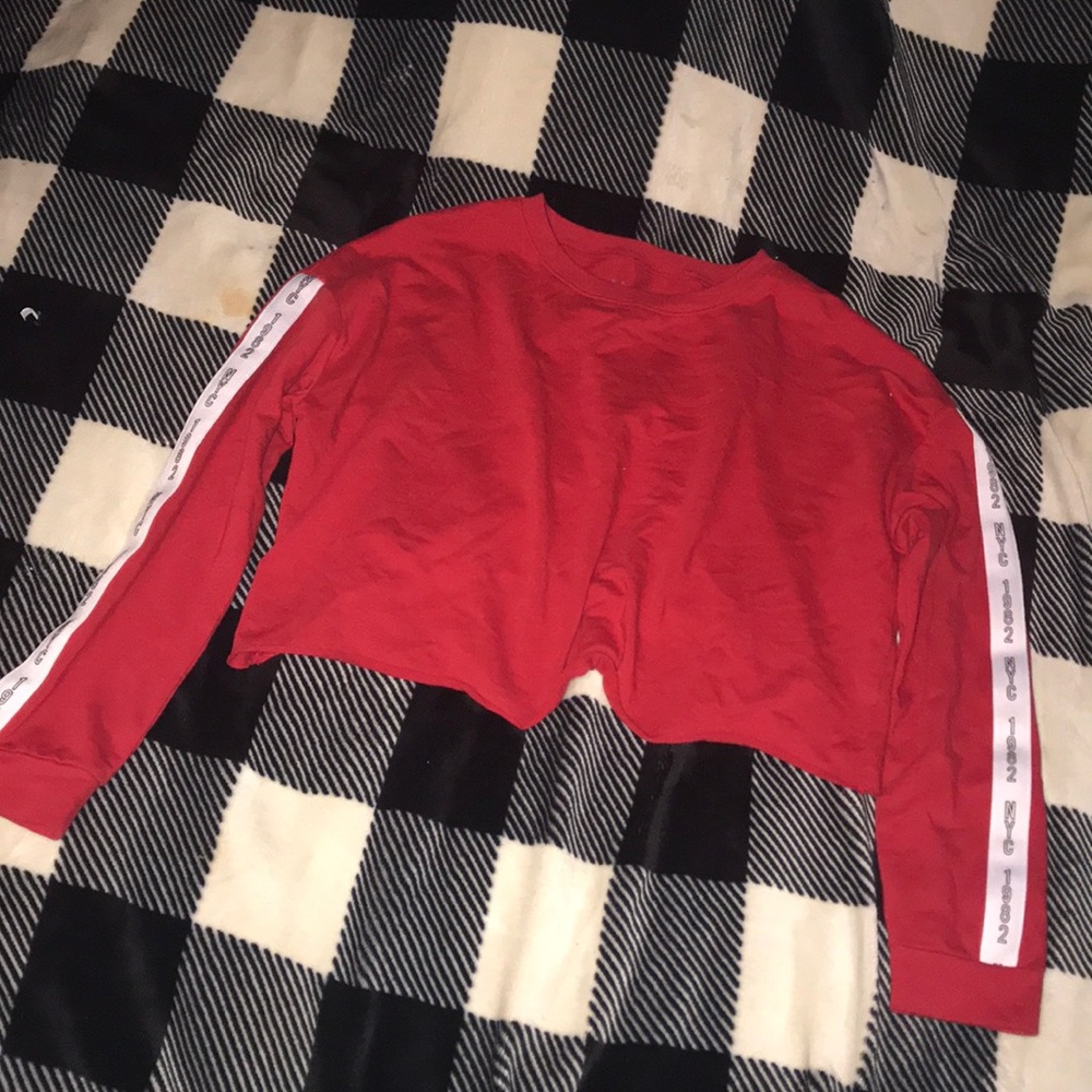 Cute Red NYC Crop Top